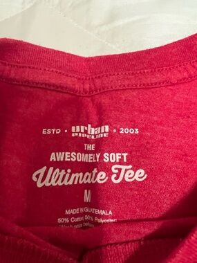 urban pipeline Red Crewneck Graphic Tee